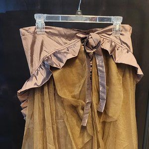 Women Gothic Victoria Bustle Skirt Pirate Skirt Size XL